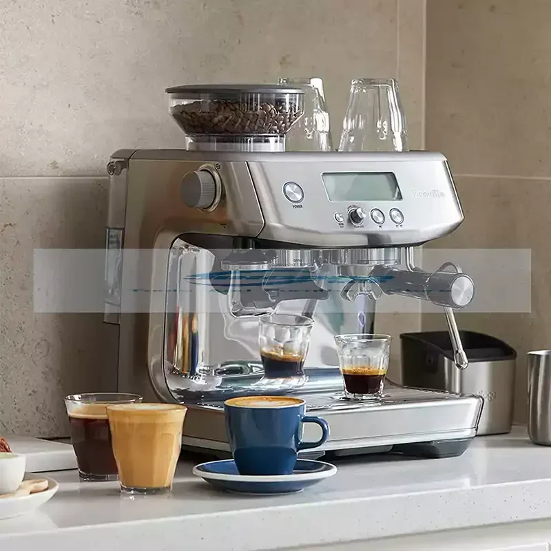 New Breville Bes870 Espresso Coffee Machine Semi Automatic Home and Commercial Coffee Maker with Bean Grinding Function 220-240V