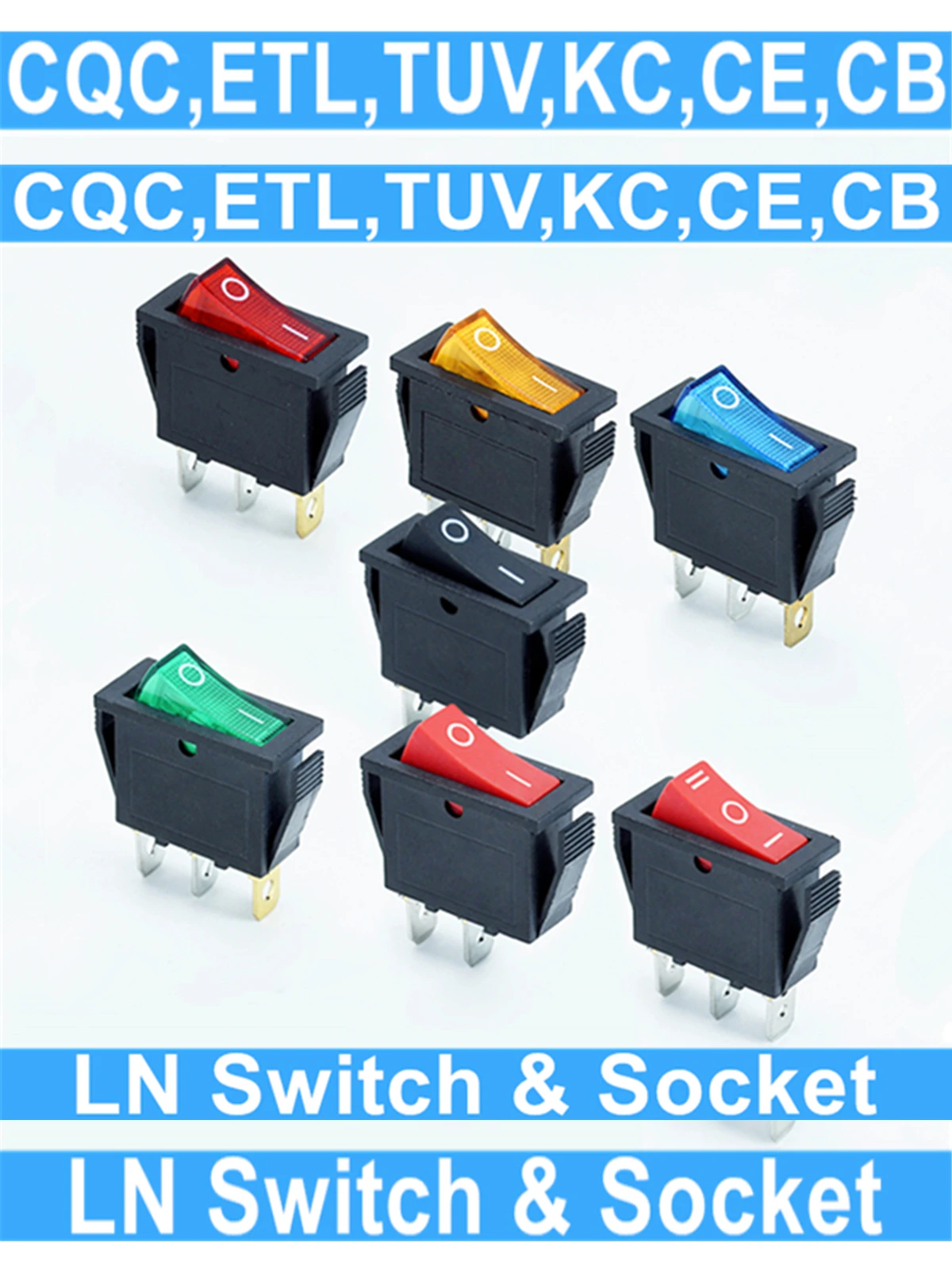 5Pcs Led Toggle Pow…