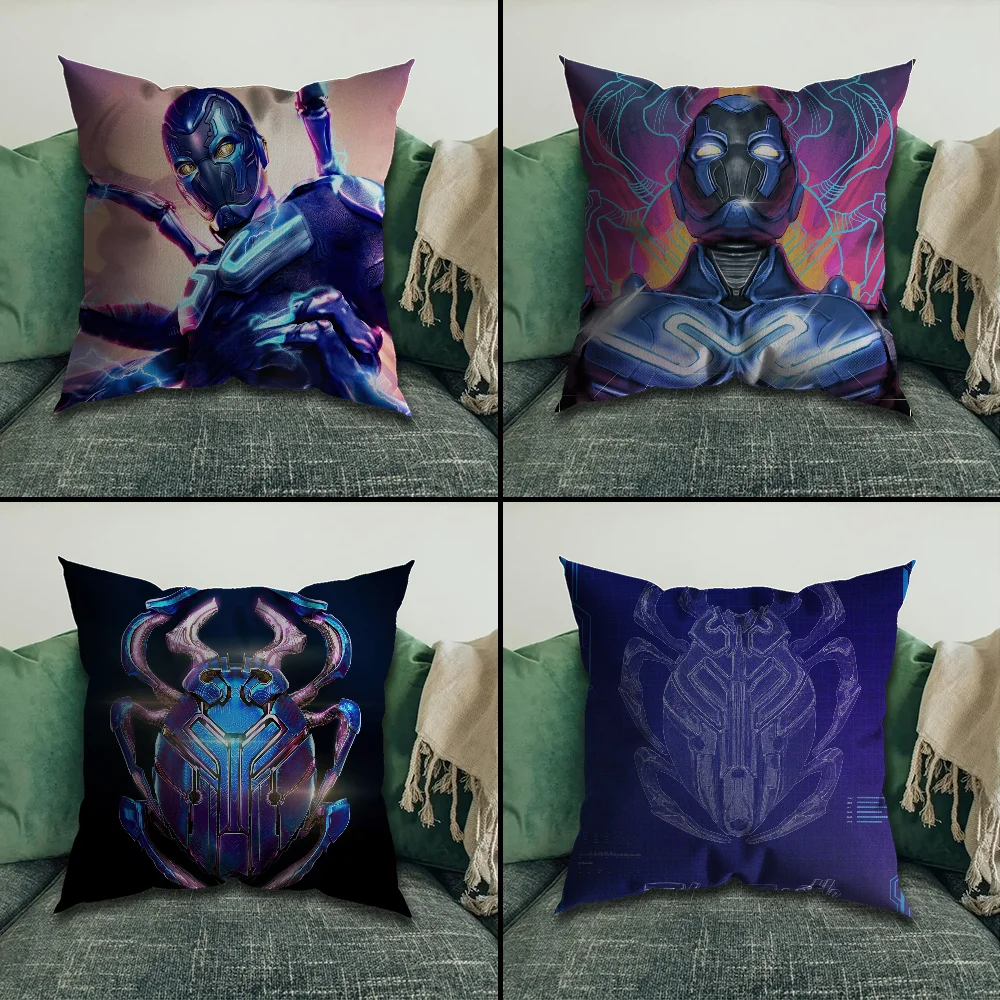 

Heros B-Blue B-Beetle Pillow Case Pillowcase Home Sofa Cushions Car Cushions Pillowcover Office Pillowshell Pillow