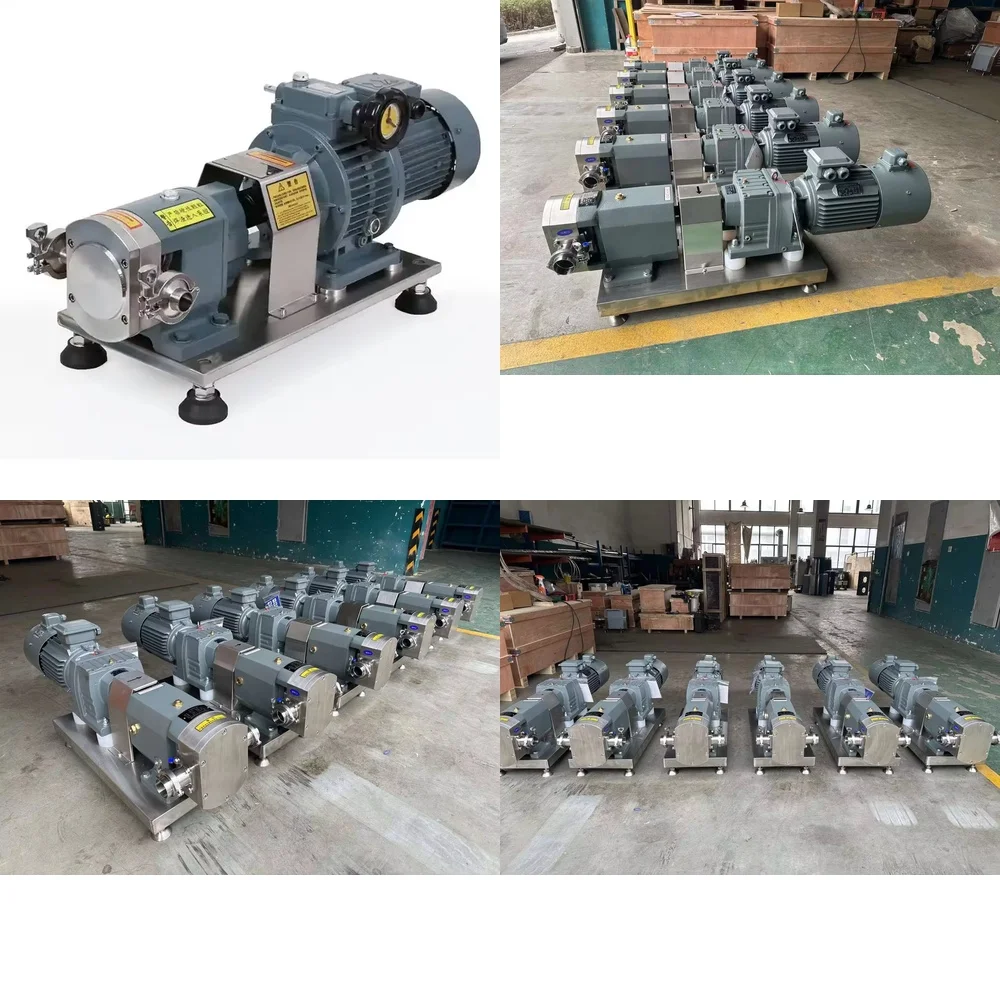 

High Viscosity Positive Displacement Gear Pump Rotary Lobe Pump for Honey for SS304 SS316L Sanitary Stainless Steel Food