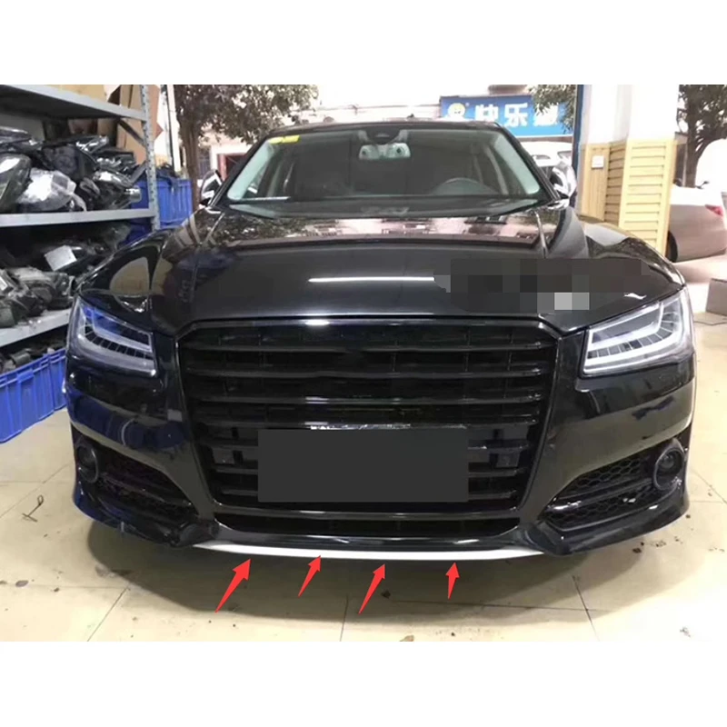 Auto Front Bumper Lower Spoiler Lower Diffuser Lip for Audi A8 S8 2014 2015 2016 2017 4H0807110