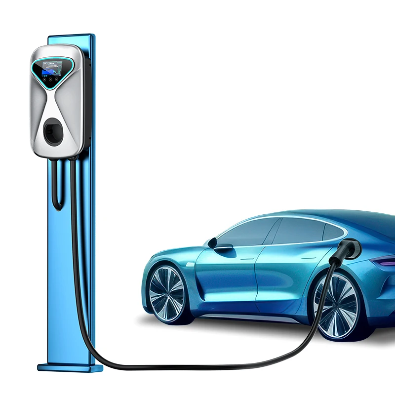 New Energy 7/11/22kW Fast Charge Portable Screen Operating EV Charger Power Charging Pile Station For EV Cars