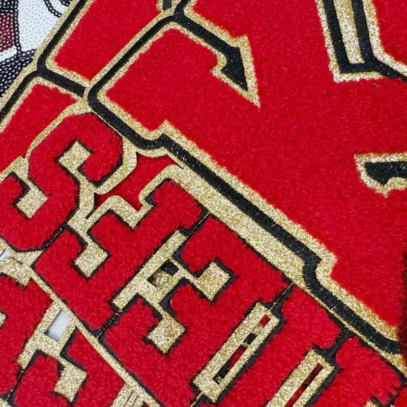 Large Rugby Baseball Ironing Patches Bow Sports Club Sports Federal Patch Sticker T-shirts Jackets Uniforms Decor Accessories view 2