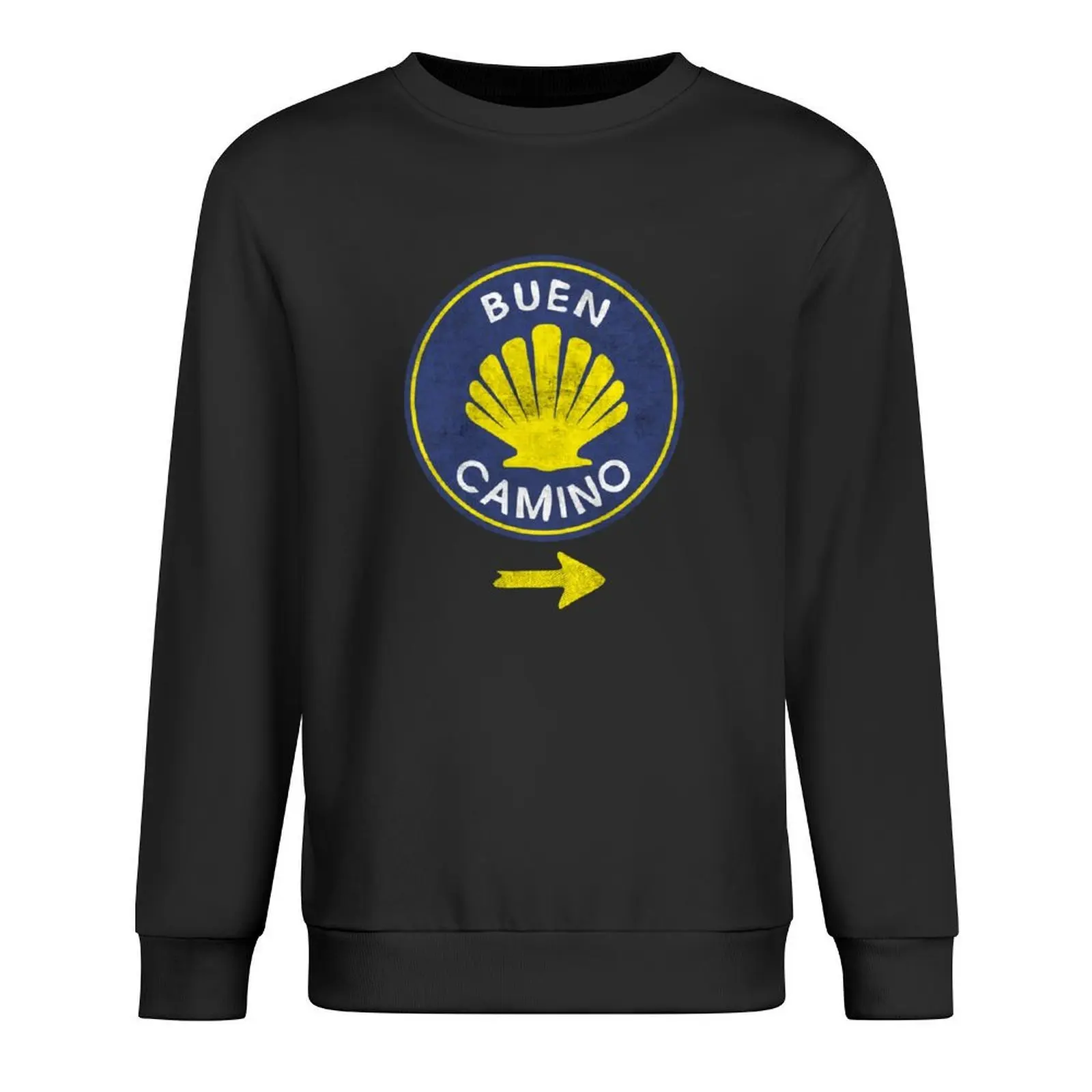

Camino de Santiago de Compostela Pilgriming Saying Buen Camino Pullover clothes for men men clothes sweatshirt
