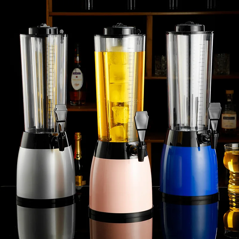 Special Draft Beer Bucket Luminous   with Faucet Internet celebrity Coke Bucket 2.5 liters Fatty Dun Creative Ice Bucket