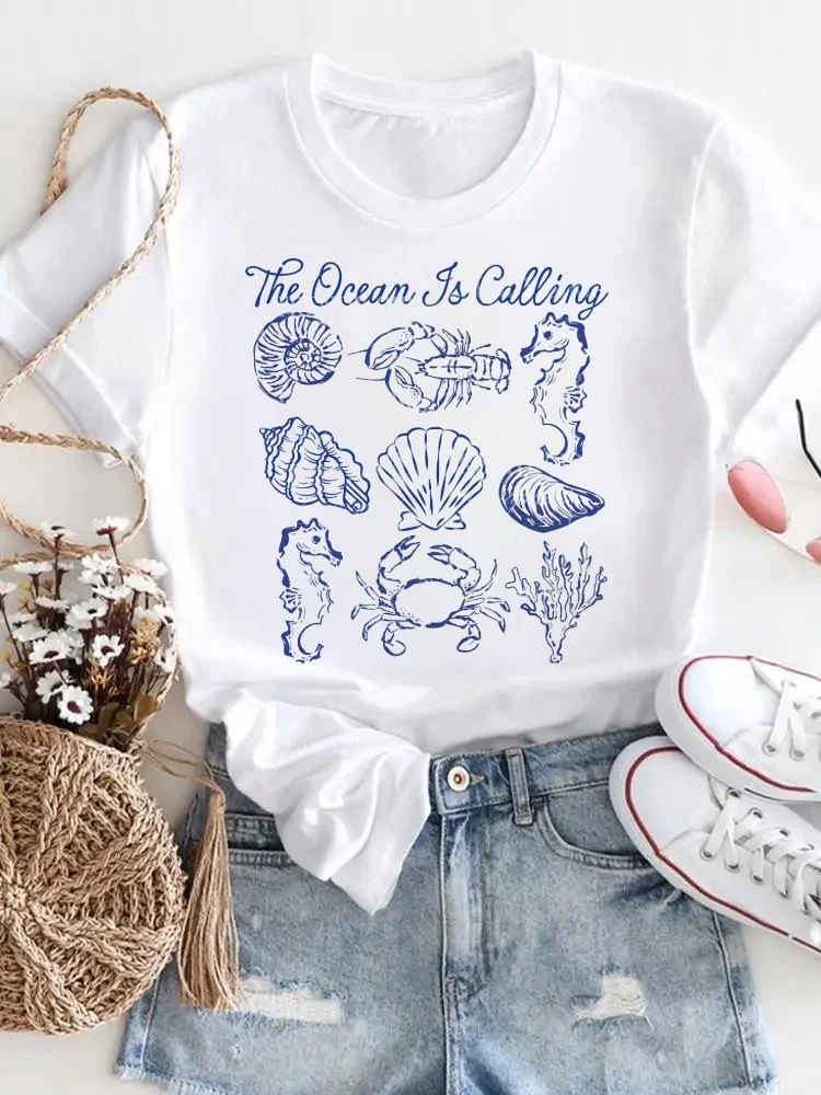 Loisirs vacances femmes à la mode T-Shirt voyage modèle à manches courtes coton T-Shirt basique polyvalent haut femme vêtements