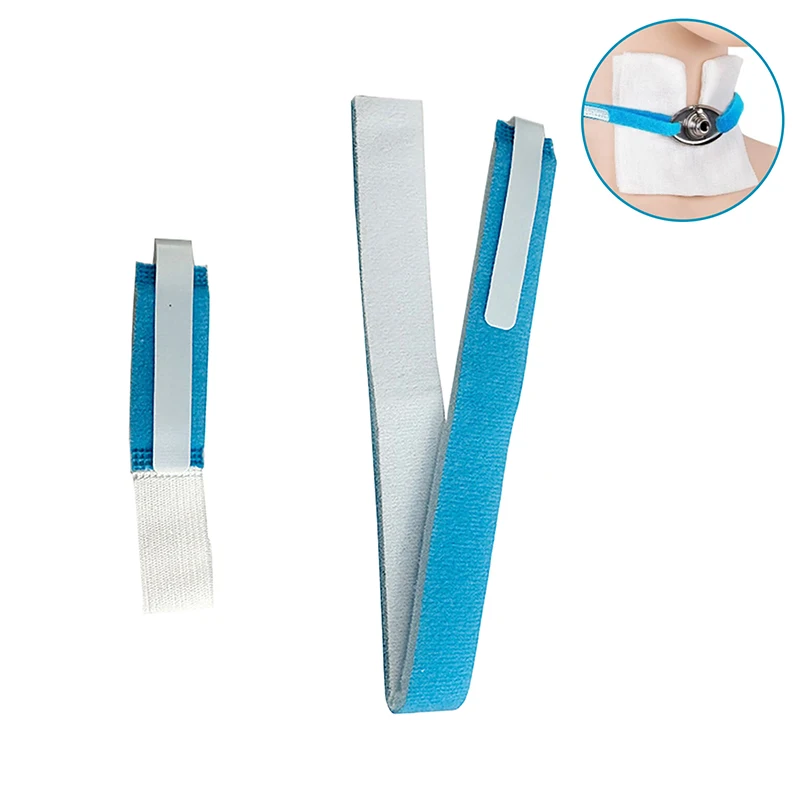 1 قطعة دعم الرقبة عارية أنبوب القصبة الهوائية الإسفنج تثبيت حزام ضمادة القصبة الهوائية حزام ثابت حامل لوازم القصبة الهوائية الطبية