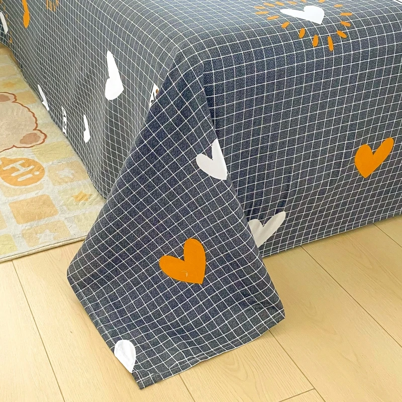 غطاء سرير مطبوع 1 قطعة لسرير مفرد 120*210 سنتيمتر المنسوجات المنزلية الحديثة 100% البوليستر ملاءات مسطحة بياضات السرير مفرش سرير واحد