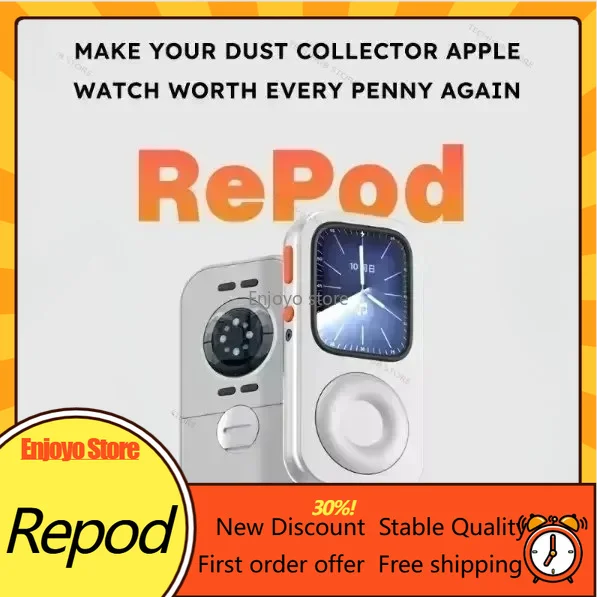 In Stock RePod 44mm Protective Case AluminumCNC for IWatch Apple Watch Series Expands 10/9/8/7/6 Retro Pod Style Repod 45/44mm