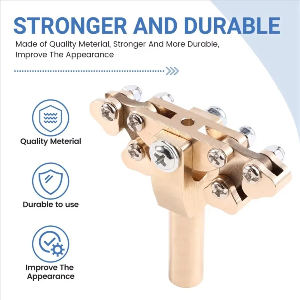 

Rustproof Guitar Fractal Fret Press Tool Lightweight Brass Guitar Fractal Pusher Guitar Thread Installation Tool