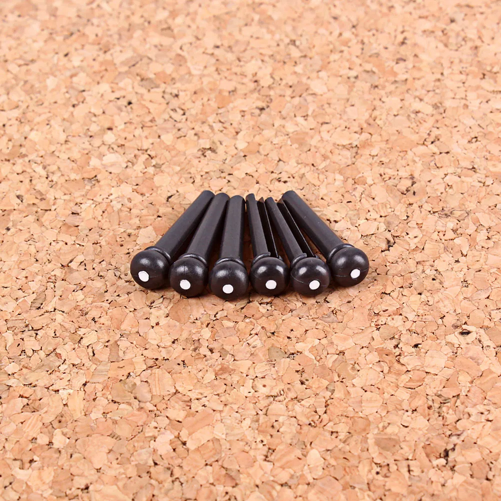 

6 Pcs Steel String Nails Acoustic Guitar Bridge Replacement for Accesories