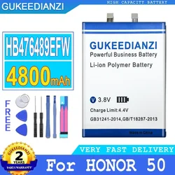 4800mAh High Capacity Mobile Phone Batteries HB476489EFW For huawei HONOR 50 For HONOR50 Portable Battery