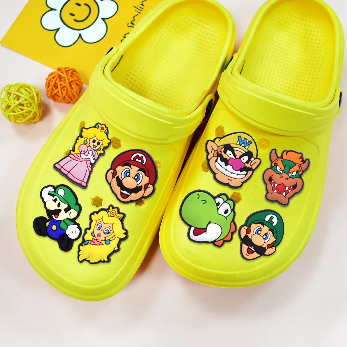 Unique Design Popular Cute Retro Game Character PVC Shoe Charms Easy To Install DIY Removable Decor Accessories For Clog Lovers