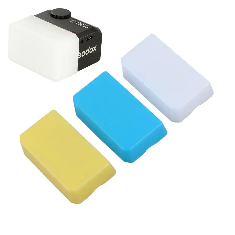 1/3Pcs Camera Accessories Portable Flash Soft Light Box For  IT30PRO Camera Flash White Yellow Blue
