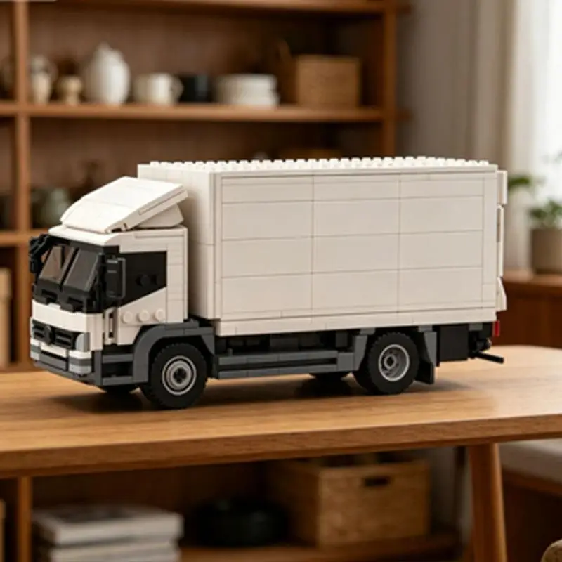 moc-white-van-truck-model-small-particle-building-block-toy-adult-collectible-ornament-769pcs