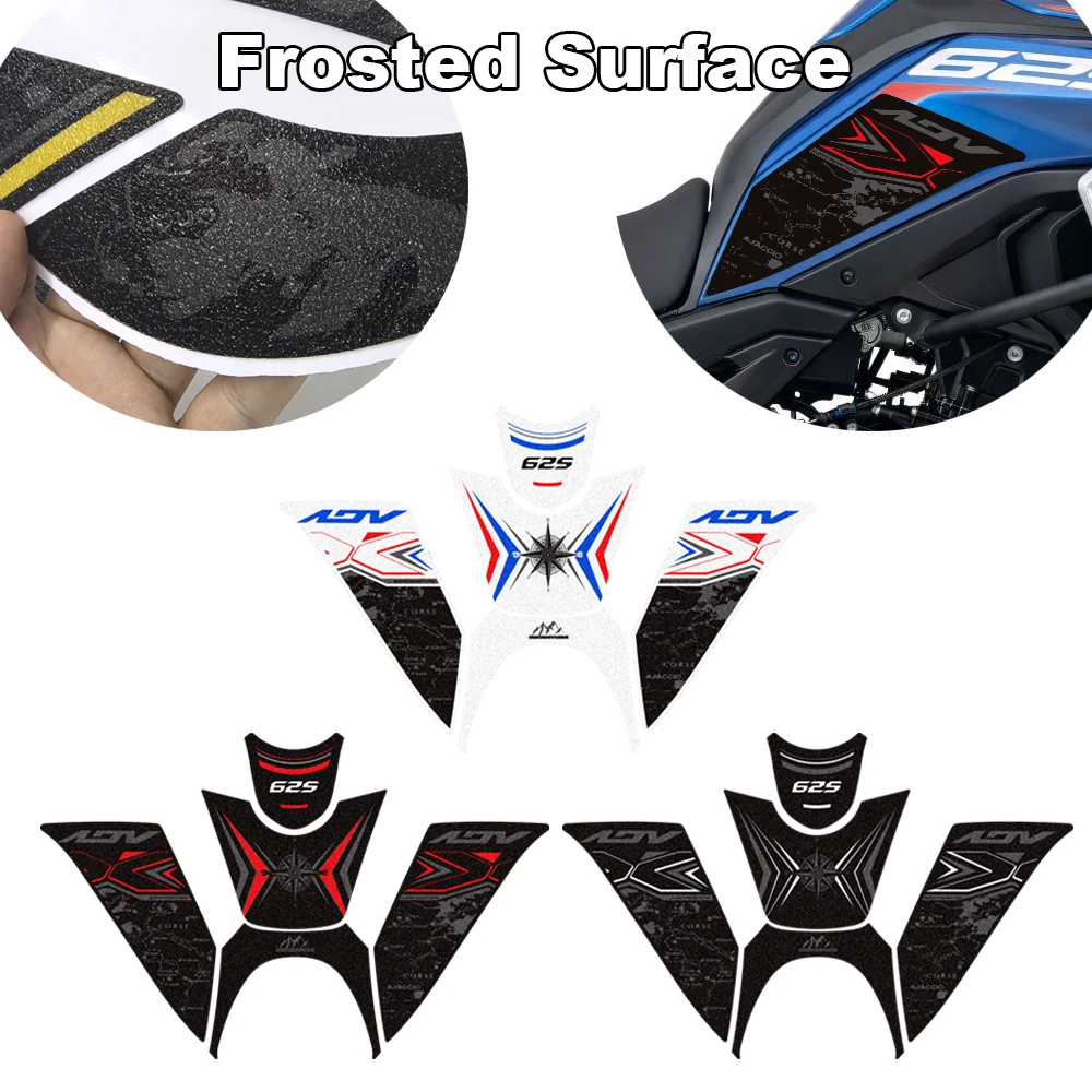 kove-625x-アドベンチャー-adv-エクスプローラー新しいオートバイ用つや消しステッカーサイド燃料タンクパッド保護滑り止めデカールキット