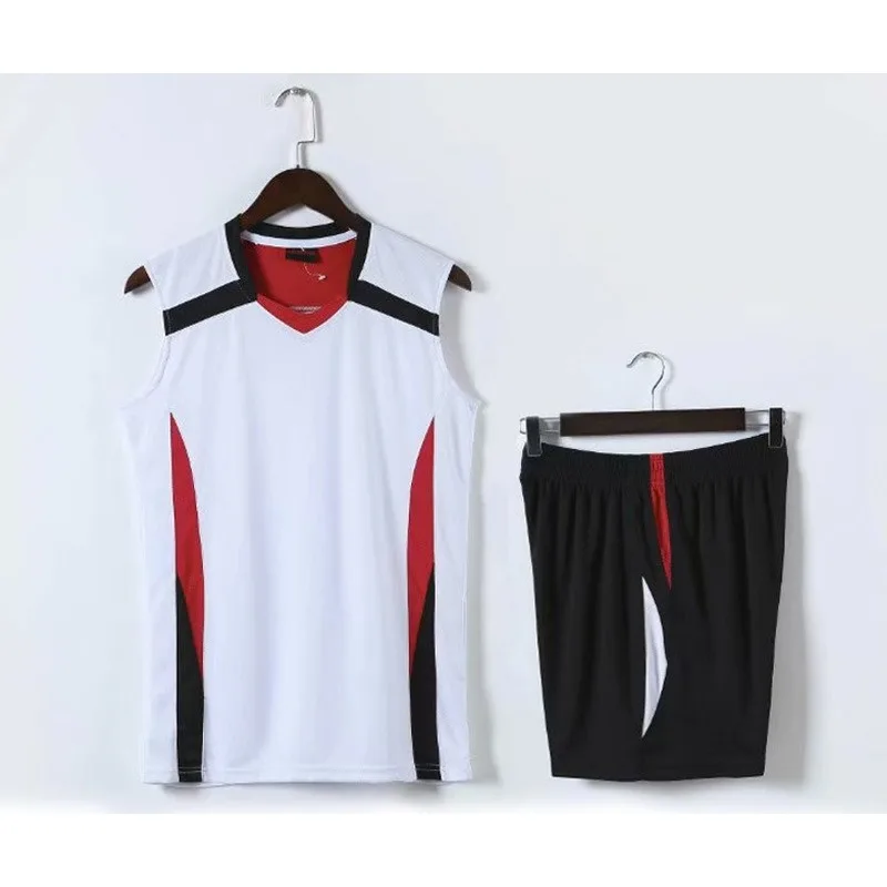 New volleyball uniforms for men and women, sleeveless sets, student volleyball uniforms for training.