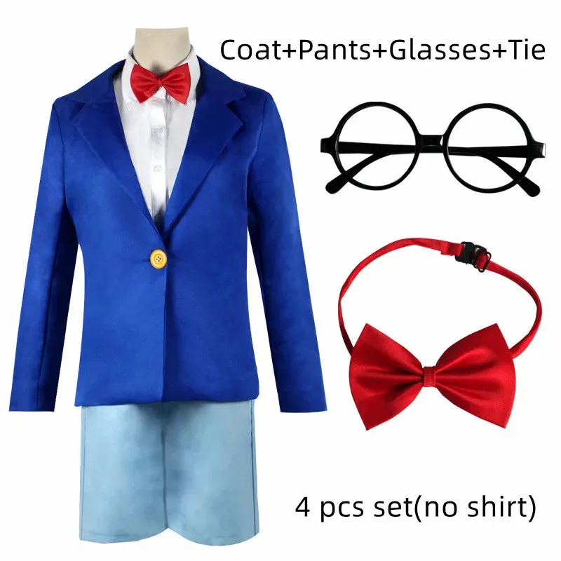 CyHot أنيمي الاطفال الكبار كونان إيدوغاوا أنيمي المحقق كونان حافظة مغلقة إيدوغاوا كونان تأثيري حلي زي مدرسي مجموعات