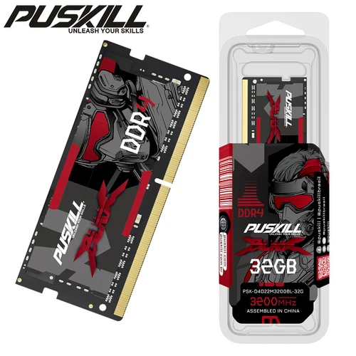 PUSKILL Memoria Ram Notebook DDR4 DDR3L 16GB 8GB 4GB 32GB 3200 2666 2400 1600 1333 Memoria para computadora portátil Sodimm