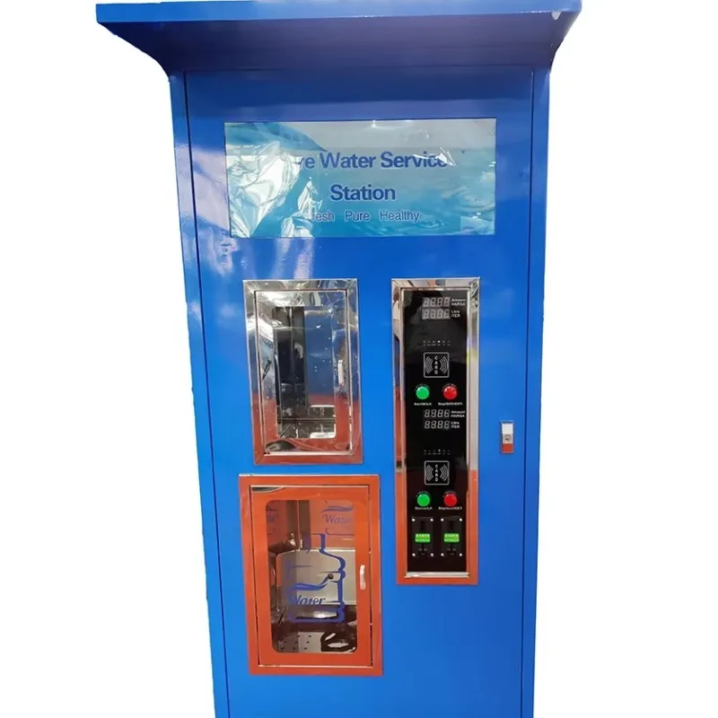 Water Vending Machine Drinking Water ATM RO Purified Dispenser Coin Operated Self-Serve for Railway Station Mall OME