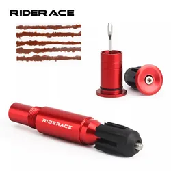 Bicycle Tubeless Tyre Fast Repair Kit MTB Road Bike Portable Urgent Tire Punctur Sealant Rubber Strip Tool Handle Bar End Hidden