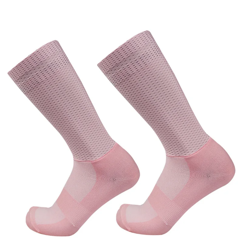 Silicone Summer Aero Mesh Cycling Socks New 2024 Refreshing Breathable Pro Racing Non-slip Silicone Sports Socks Calcetines