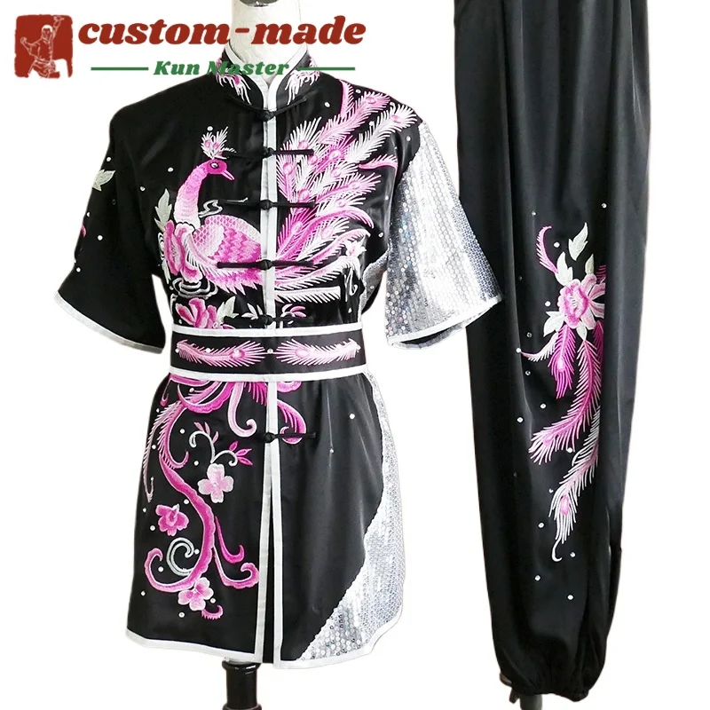 

Custom Martial Arts Uniform Kung Fu Suit with Dragon Embroidery Southern Fist Long Fist Reinforced for KungFu Forms Competition
