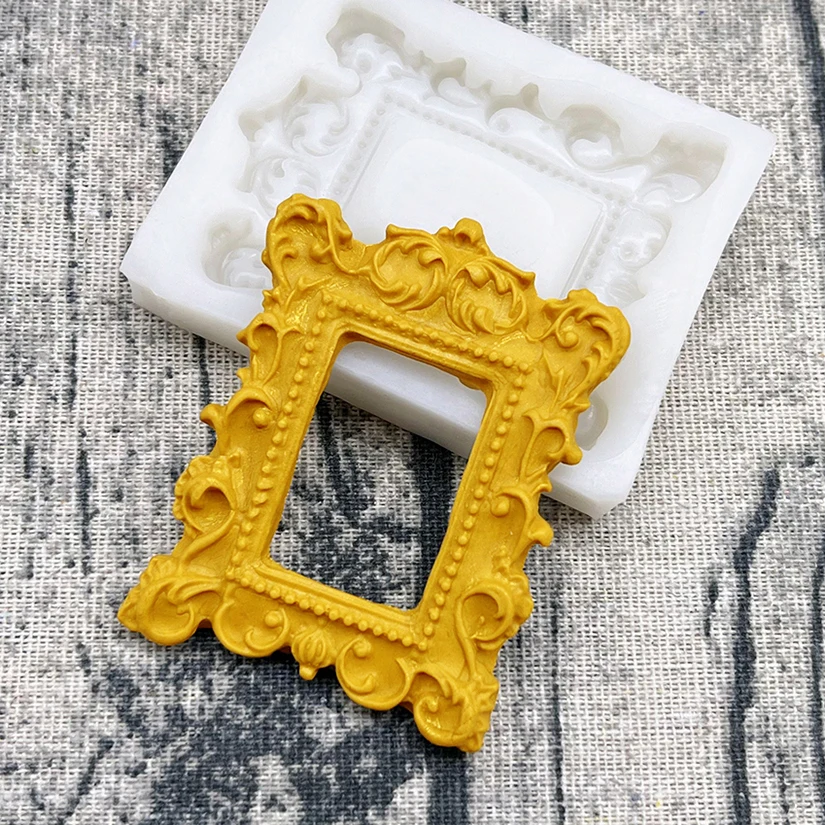 Photo Frame Silicone Mold Sugarcraft Cupcake Chocolate Baking Mould Fondant Cake Decorating Tools