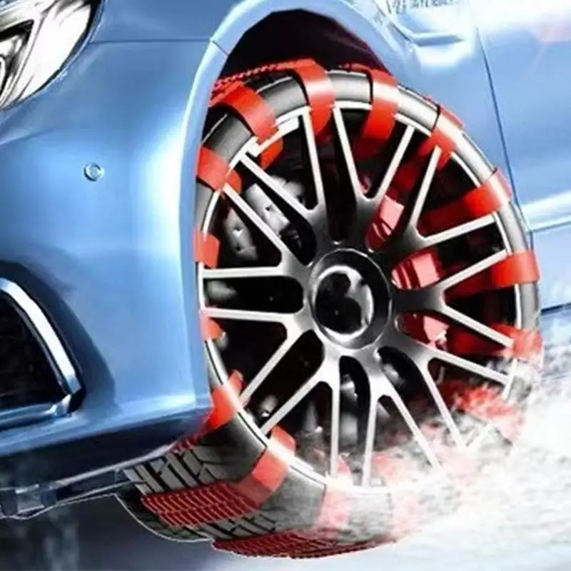 Tire Snow Chains Portable Tire Traction Chain Automotive Snow Socks For Tires Snow Traction Device For Winter Accessory 6-1PCS