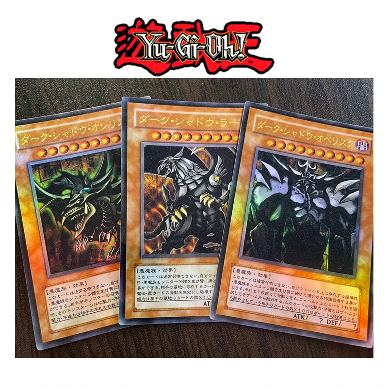 Yu-Gi-Oh DIY Blue-Eyes White Dragon Board game card toys for boys Hot stamping color flash collectible card Christmas birthday