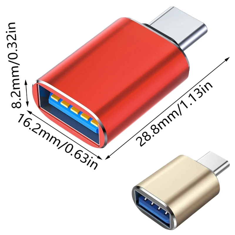 M17B Адаптер OTG типа C к USB3.0 Адаптер USB C «папа» к USB-мама