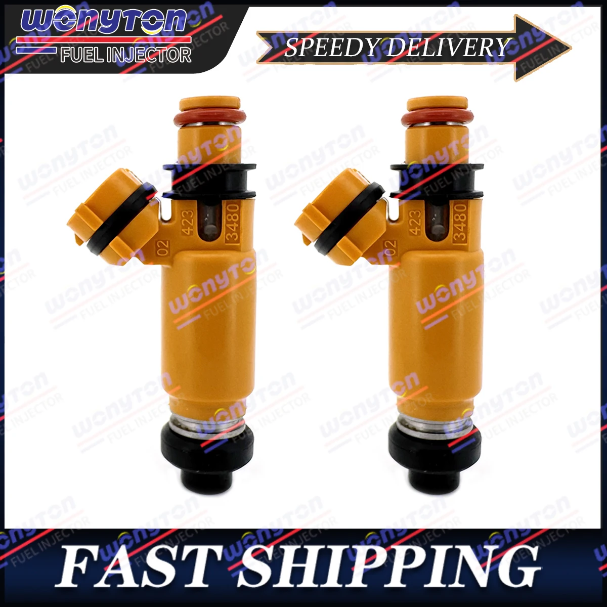 

2Pcs Fuel injections For John Deere X720 49033-2059 49056-2060 M147788 MIU11423