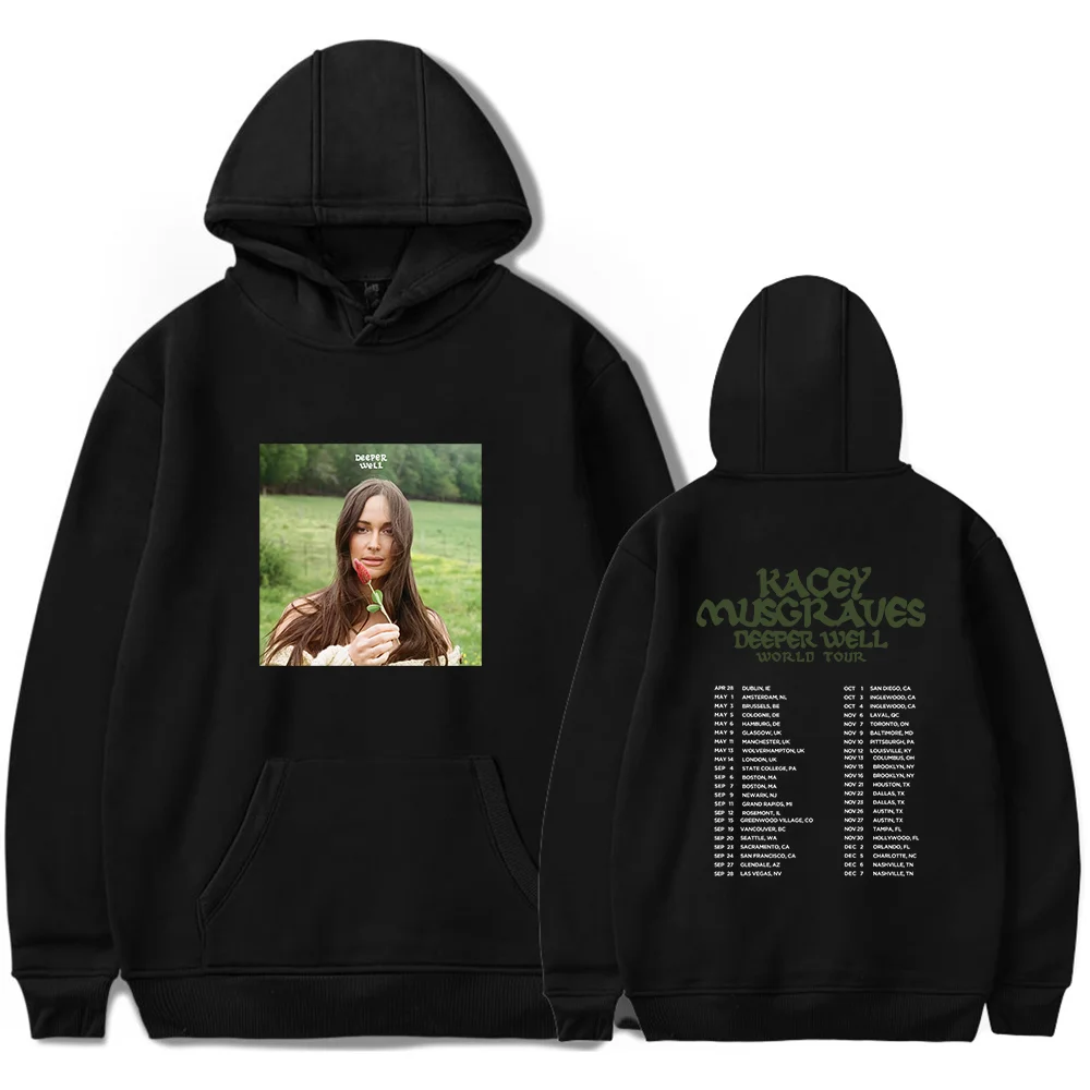 Kacey Musgraves Deeper Well World Tour 2024 Merch Hoodies Unisex Hooded Sweatshirt Casual Clothing