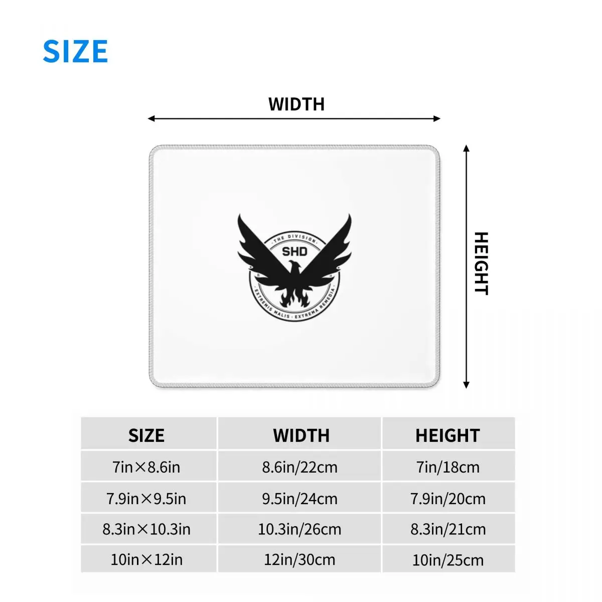 Коврик для мыши Tom Clancy's The Division 2, коврик для компьютерной клавиатуры, коврик для мыши, игровой коврик для ноутбука, офисные аксессуары, настольные коврики