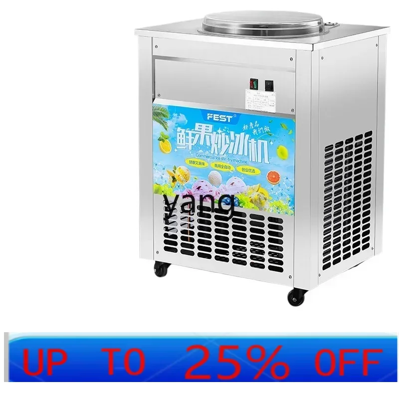 

LTT автоматическая машина для жарки льда, коммерческая сковорода, одна кастрюля, йогурт, вода, сок, жареное лед, каша, киоск