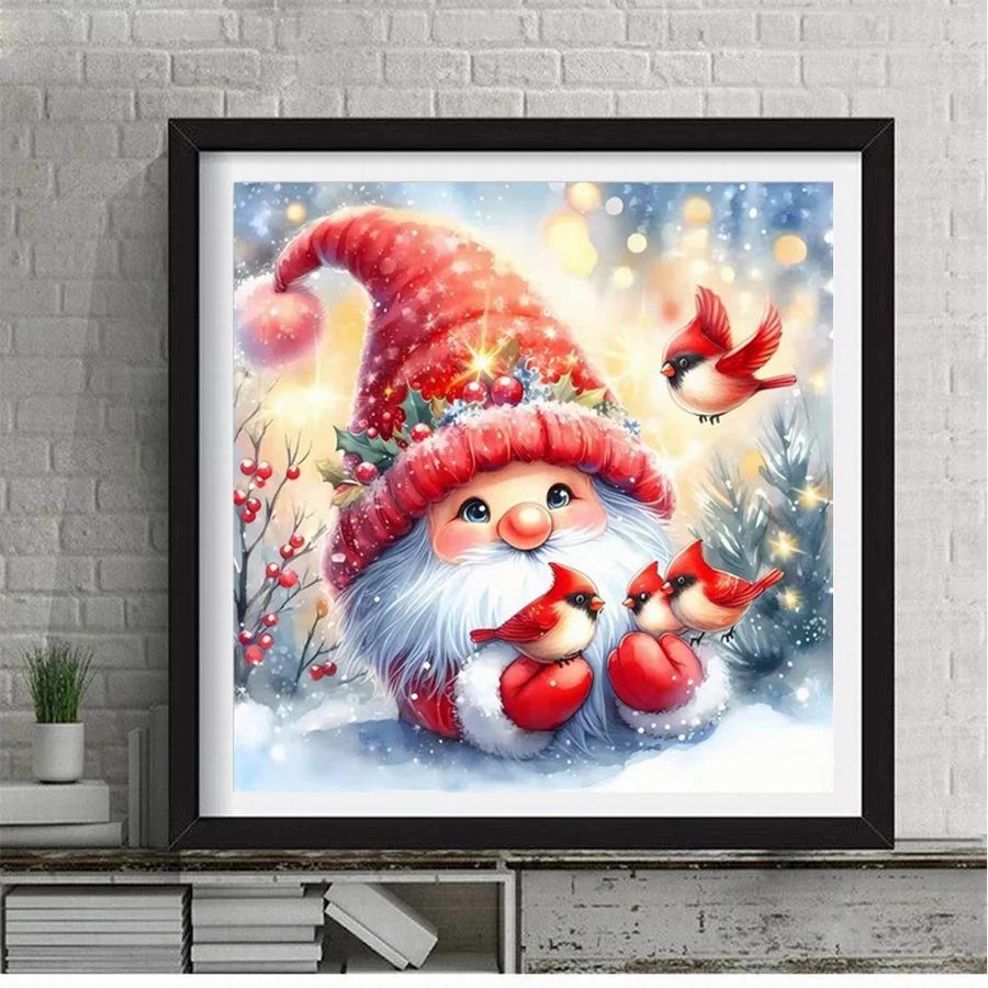 Diy Diamond Painting New Arrival 2024 Dwarf Old Man Full Mosaic Embroidery Cartoon Christmas Art Rhinestone Picture Wall Decor