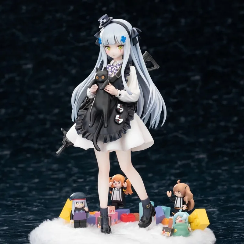 21cm Girls Frontline HK416 Kawaii Game Girl Figures Statue Cartoon Girl Models Boys Collectible Toys Ornament Doll Toys Gifts