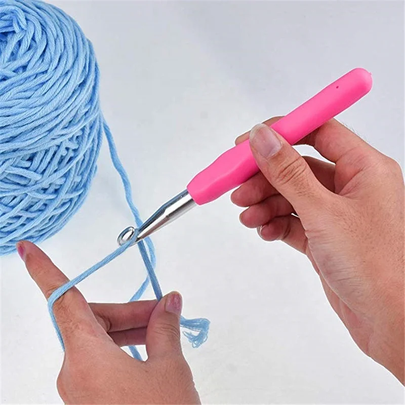 2.0-6.0mm Women DIY Craft Needles Knitting Yarn Hooks Ergonomic Handle Crochet Hooks  Set