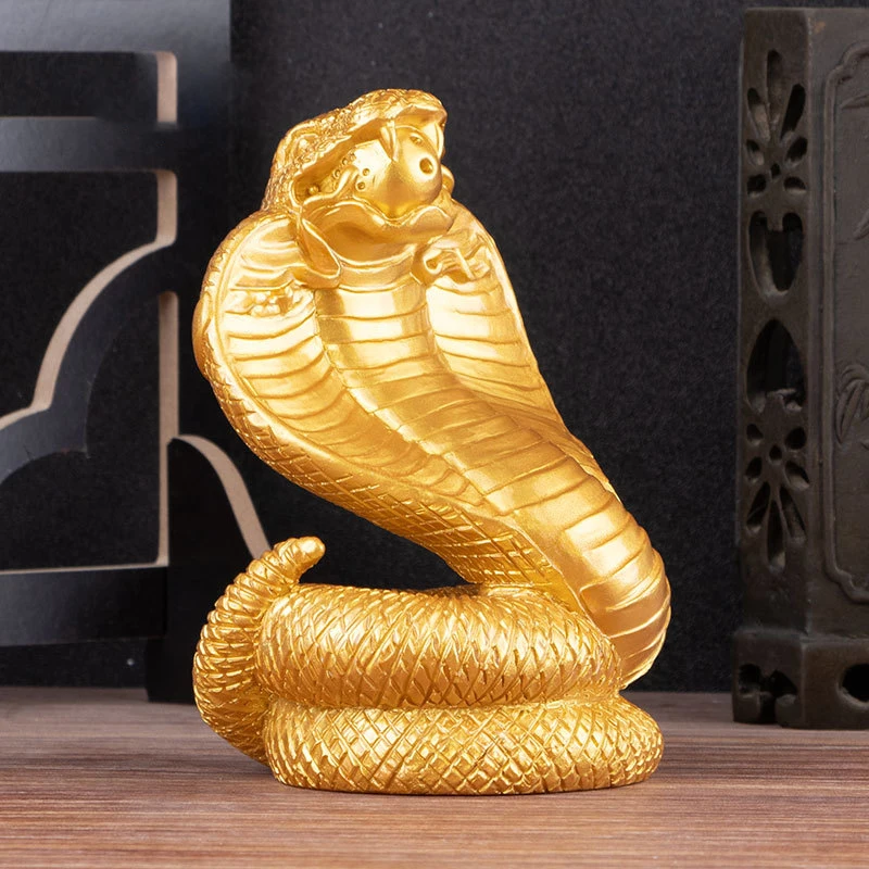 2025 Anno della statuetta del serpente Simulazione Serpenti Ornamenti Statua in resina animale da tavolo in stile cinese Fortunato