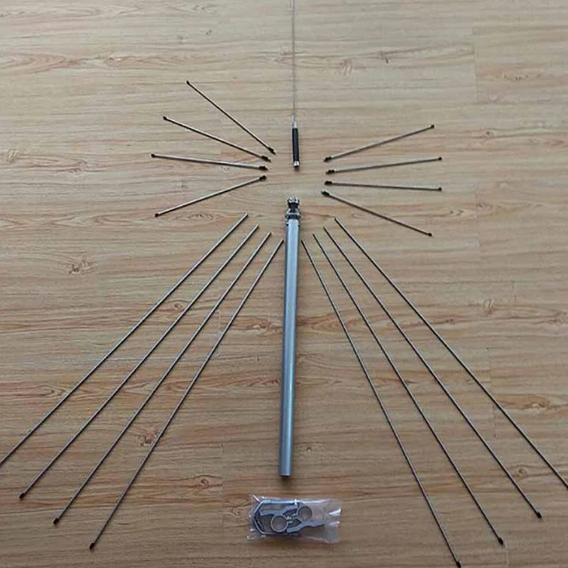 Imagem -03 - Signalplus-super Discone Base Antena cb Transmitir Bandas Prata Sl16 So239 Vhf Uhf Train 1411 Scanner 25mhz-1300mhz