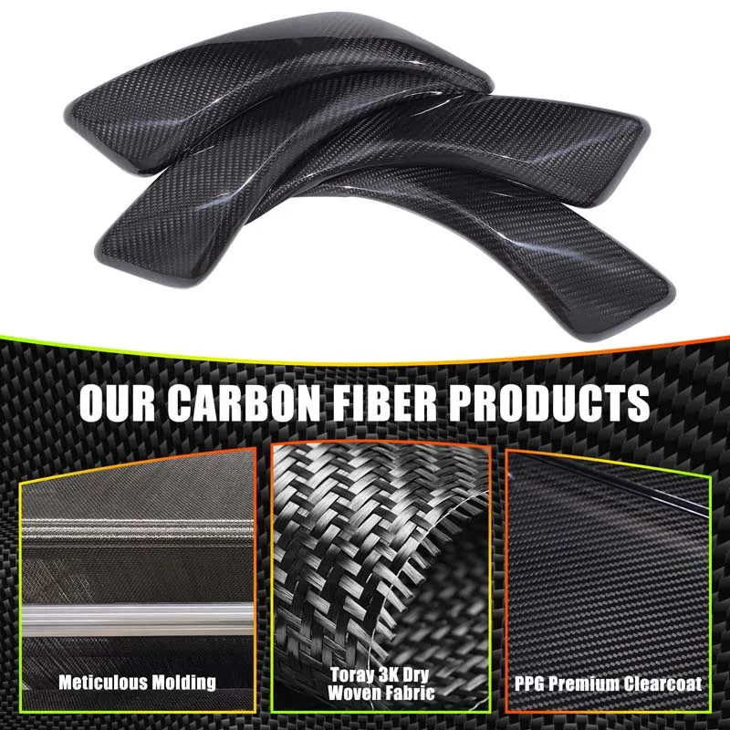 Inner Door Handle Cover Trim Sticker Real Carbon Fiber Car Door Armrest Protector Cover For BMW 1 2 Series F20 F21 F22 2012-2018 view 5