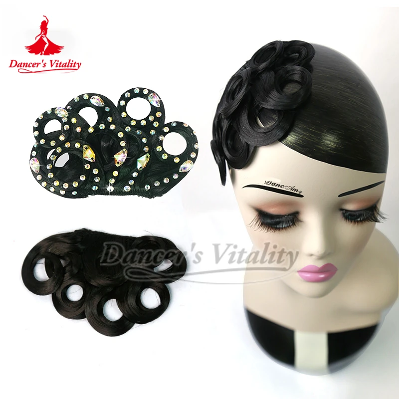 

Фотостудия, конкурс латинских бальных танцев, украшения для волос для взрослых и детей, современные танцевальные представления, полукруг, аксессуар