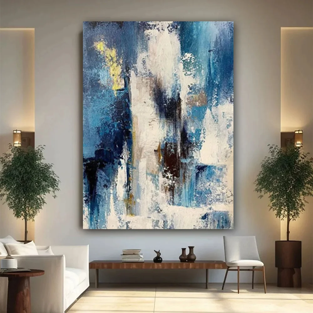 

100% hand drawn black abstract oil painting original wall painting home living room decoration paint interior aesthetics