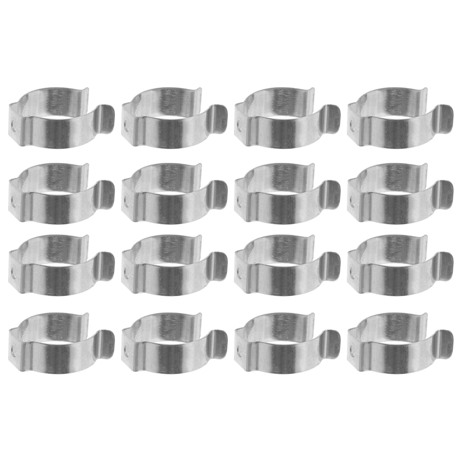

30 pcs U Shape Tube Light Clips Stainless Steel Lamp Holders Heavy Duty Silver Spring Clips For Indoor Outdoor