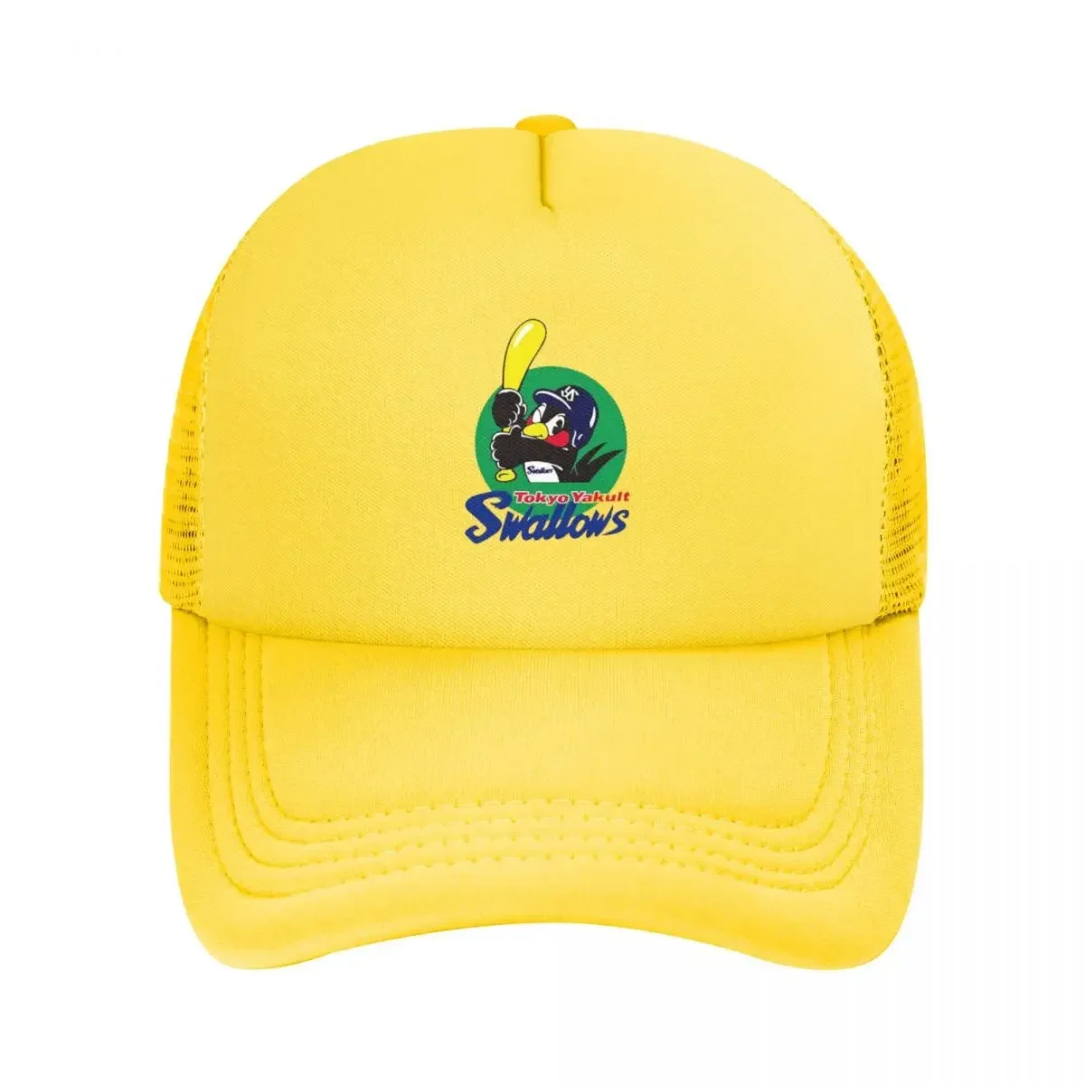 

Tokyo Yakult Swallows Mesh Baseball Caps Snapback Baseball Hats Breathable Casual Casquette Outdoor For Men's And Women's