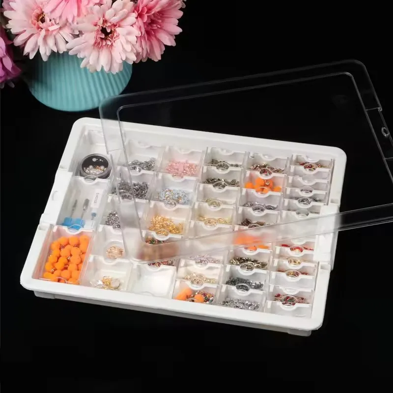 78 Grids    Square Shape Nail   Painting Accessories Tools  Container Jewelry  Tool