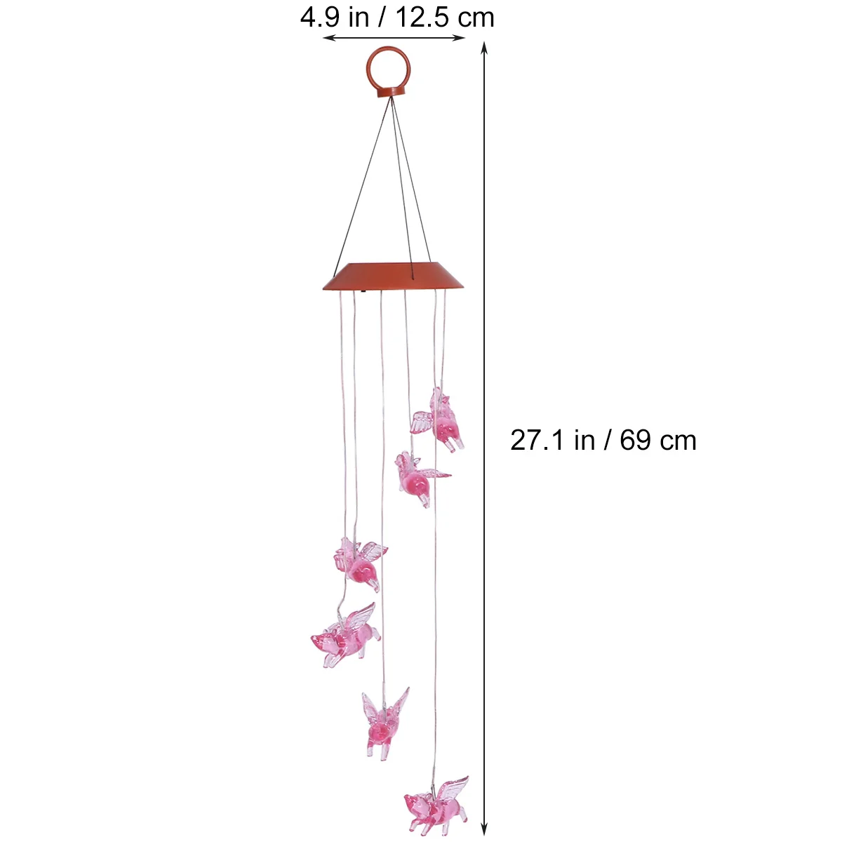 

Led Light Solar Powered Colorful Changing Outdoor Garden Decoration Lamp For Balcony Yard Patio Roof Wind Chime