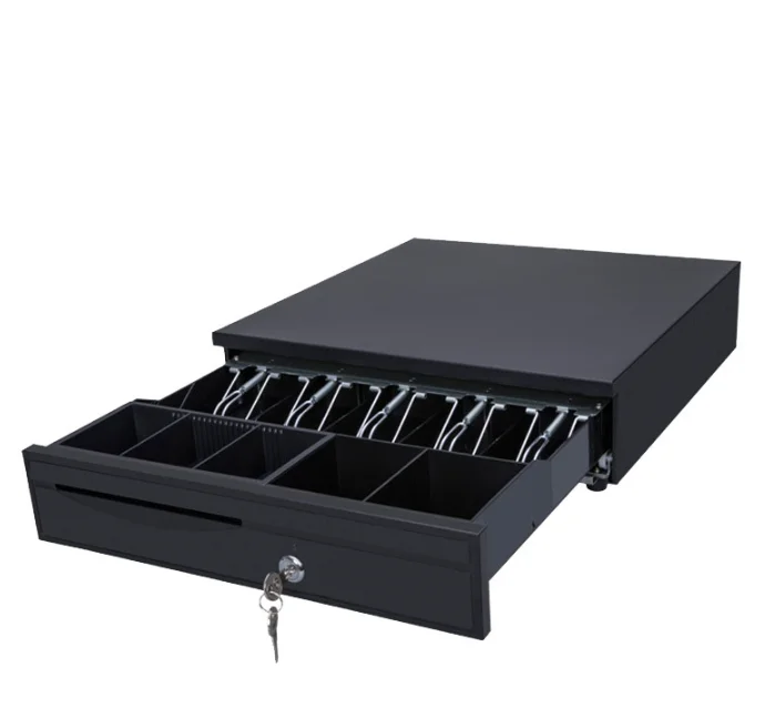 Supermarket 405 Detachable Electronic Cash Register Box Metal Iron POS System Money Bill Coin Check Drawer Checkout Counters
