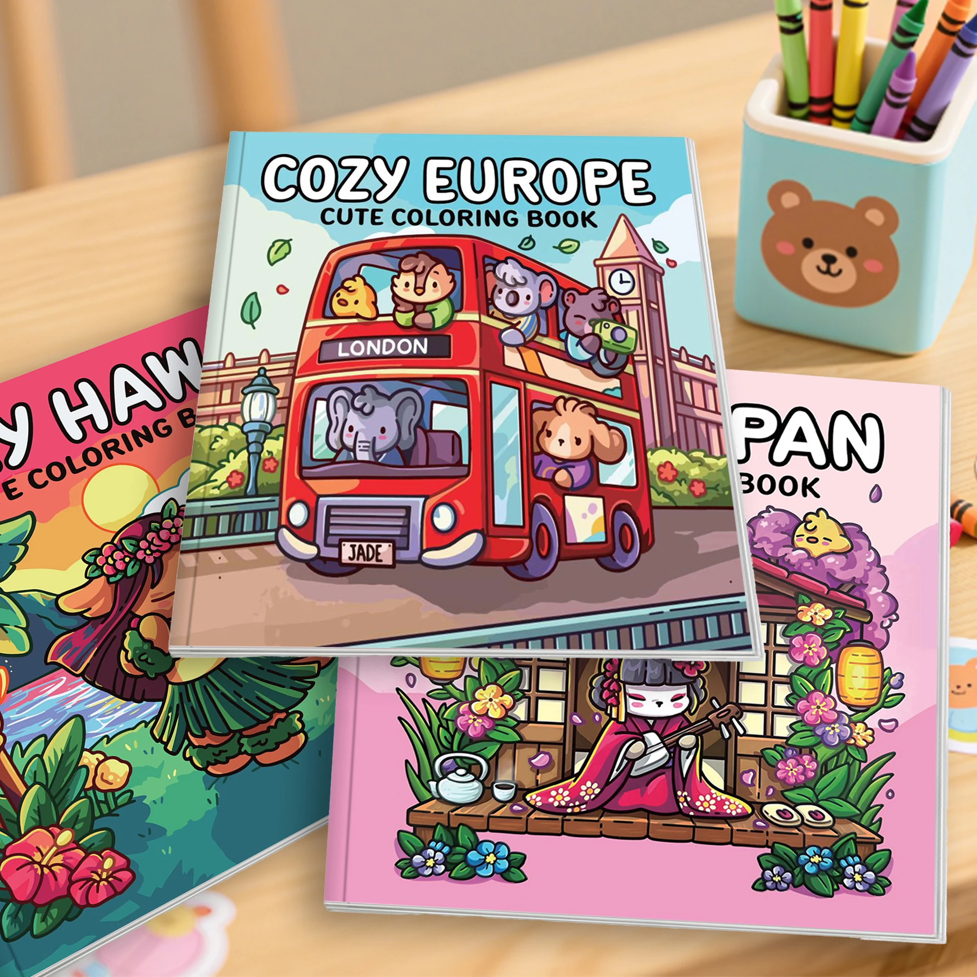 

Adult Coloring Book Simple Easy Relaxing Stress Relief DIYCreativity Boosting Cozy Home Time Parent Child Interaction Fantasy L