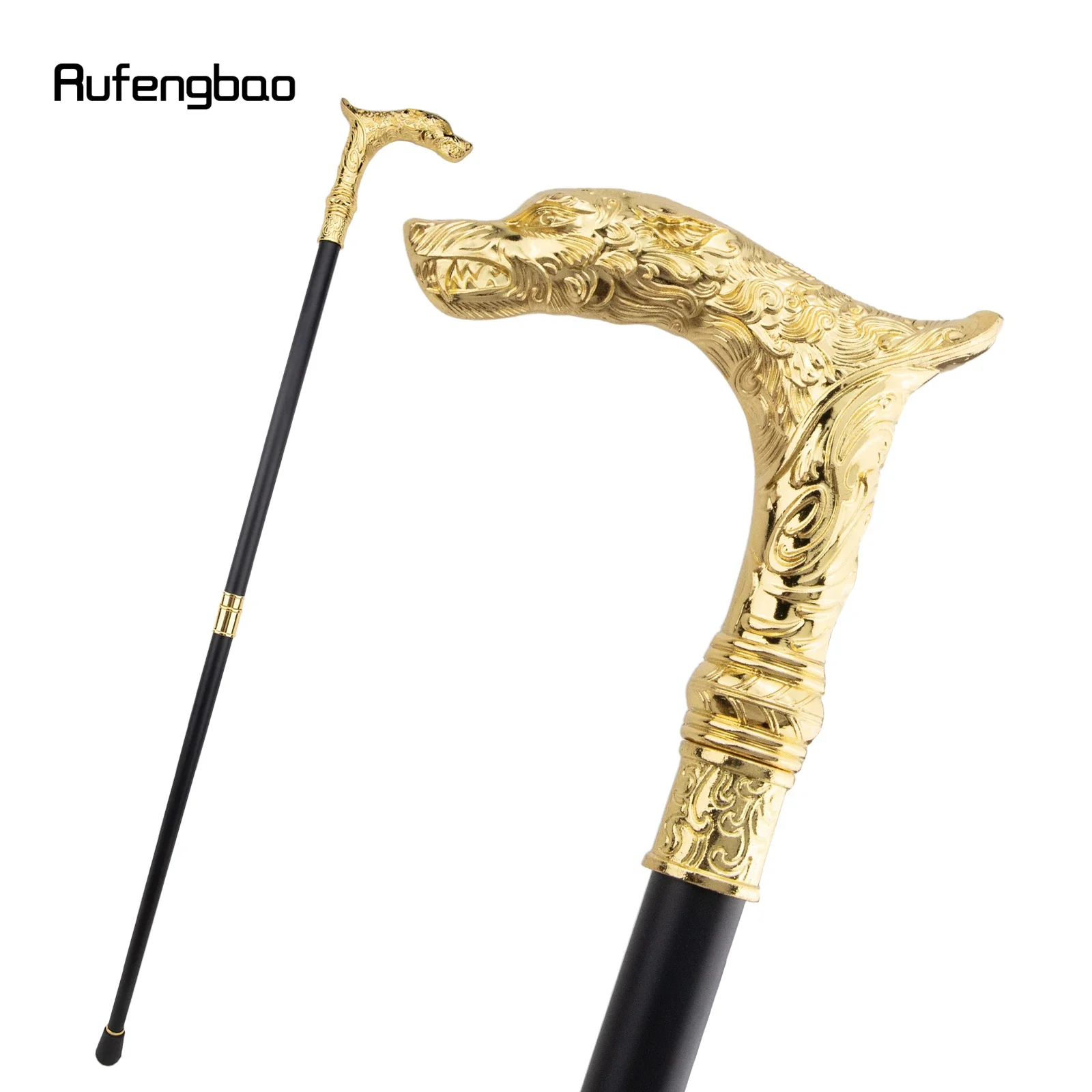Golden Kylin Leopard Fashion Walking Stick Decorative Decorative Cane For Halloween For Cosplay And Parties, For Cosplay & Party